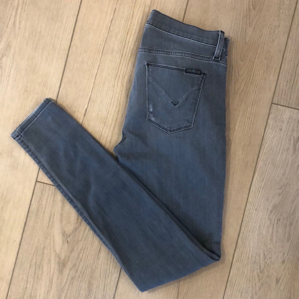 Hudson Nico Super Skinny Midrise Jeans size 26, in Grey (Tres).